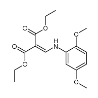 DIETHYL 2-(((2,5-DIMETHOXYPHENYL)AMINO)METHYLENE)PROPANE-1,3-DIOATE结构式