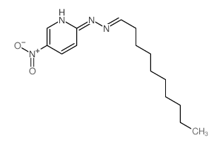 Decanal,2-(5-nitro-2-pyridinyl)hydrazone结构式