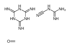 氰基胍与甲醛和1,3,5-三嗪-2,4,6-三胺的聚合物结构式