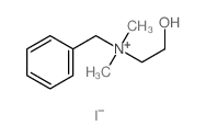Benzenemethanaminium,N-(2-hydroxyethyl)-N,N-dimethyl-, iodide (1:1) Structure
