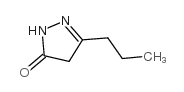 3-正-丙基-2-吡唑啉-5-酮结构式