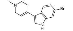 6-bromo-3-(1-methyl-3,6-dihydro-2H-pyridin-4-yl)-1H-indole结构式