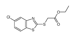 ethyl 2-((5-chlorobenzo[d]thiazol-2-yl)thio)acetate Structure