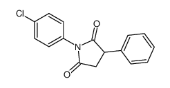 1-(4-chlorophenyl)-3-phenylpyrrolidine-2,5-dione Structure
