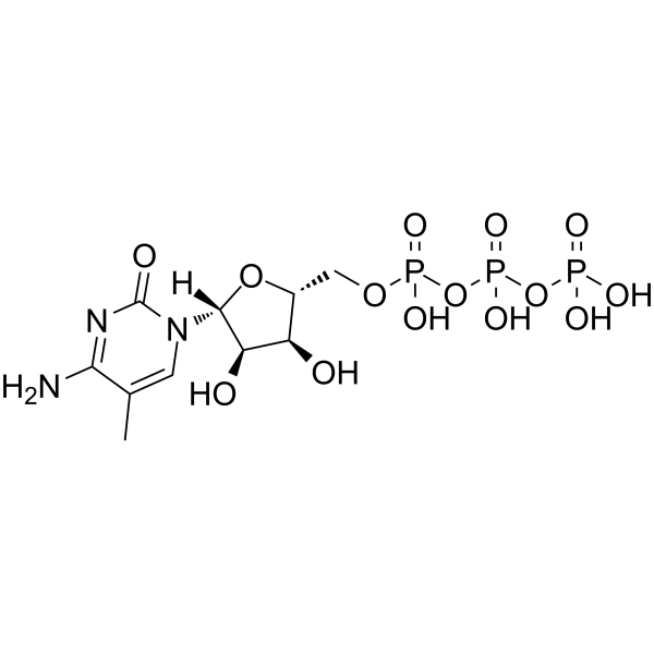 5-甲基胞苷-5'-三磷酸钠结构式