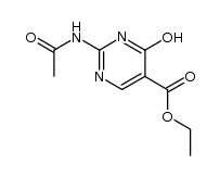 ethyl 2-acetamido-4-hydroxypyrimidine-5-carboxylate结构式
