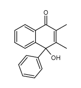 4-hydroxy-2,3-dimethyl-4-phenyl-4H-naphthalen-1-one结构式