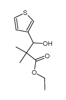 3-hydroxy-2,2-dimethyl-3-[3]thienyl-propionic acid ethyl ester Structure