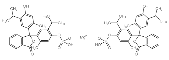 magnesium,[4-[1-(4-hydroxy-2-methyl-5-propan-2-ylphenyl)-3-oxo-2-benzofuran-1-yl]-5-methyl-2-propan-2-ylphenyl] phosphate Structure