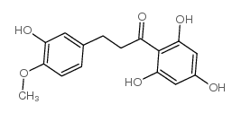 3-(3-hydroxy-4-methoxyphenyl)-1-(2,4,6-trihydroxyphenyl)propan-1-one结构式