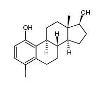 4-methyl-estratriene-(1.3.5(10))-diol-(1.17β)结构式