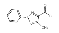 5-甲基-2-苯基-2H-1,2,3-三唑-4-甲酰氯结构式