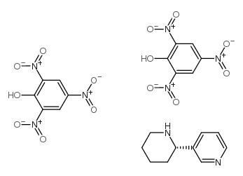 3-[(2S)-piperidin-2-yl]pyridine,2,4,6-trinitrophenol Structure