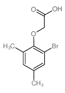 (2-溴-4,6-二甲基苯氧基)乙酸结构式