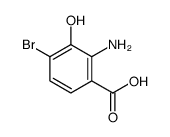 4-bromo-3-hydroxyanthranilic acid结构式