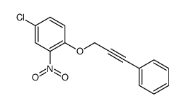 4-chloro-2-nitro-1-(3-phenylprop-2-ynoxy)benzene Structure
