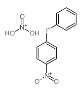 Iodonium, (p-nitrophenyl)phenyl- nitrate Structure
