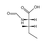 N-formyl-L-Ile-OH结构式
