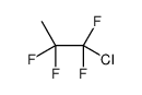 1-Chloro-1,1,2,2-tetrafluoropropane Structure