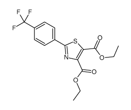2-(4-(三氟甲基)苯基)噻唑-4,5-二羧酸二乙酯结构式