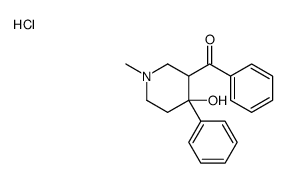 (4-hydroxy-1-methyl-4-phenylpiperidin-3-yl)-phenylmethanone,hydrochloride Structure