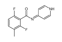 Benzamide, 2,6-difluoro-3-methyl-N-4-pyridinyl- (9CI) Structure