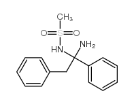 (1R,2R)-N-甲烷磺酰-1,2-二苯基乙二胺结构式