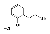 2-(2-aminoethyl)phenol,hydrochloride Structure