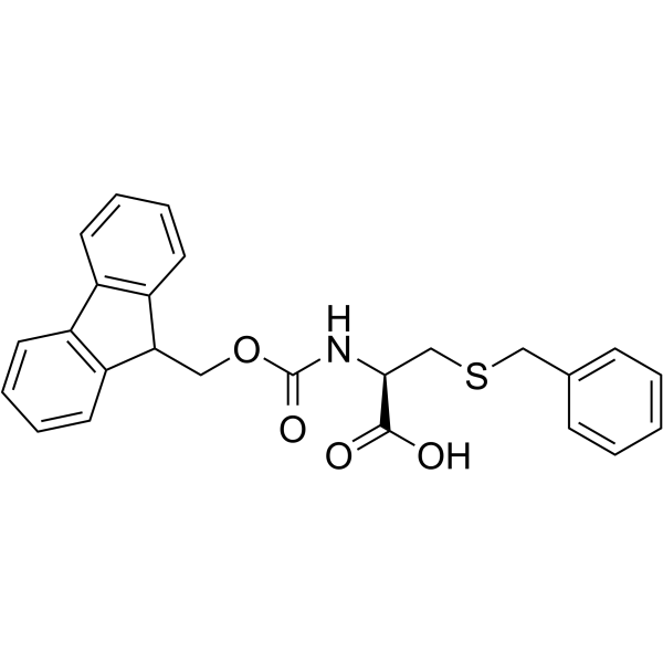 N-芴甲氧羰基-S-苄基-L-半胱氨酸结构式