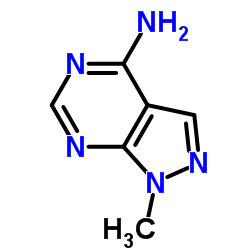 1-甲基-4-氨基-1H-吡唑并[3,4-D]嘧啶结构式