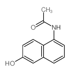 N-(6-羟基-1-萘)乙酰胺结构式
