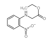 Ethyl N-(o-nitrophenyl)glycinate Structure