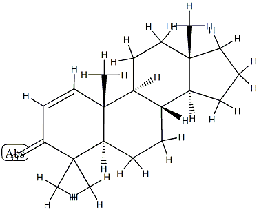 4,4-Dimethyl-5α-androst-1-en-3-one结构式