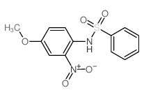 Benzenesulfonamide,N-(4-methoxy-2-nitrophenyl)-结构式