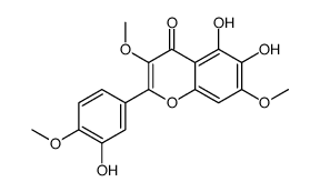 5,6-Dihydroxy-2-(3-hydroxy-4-methoxyphenyl)-3,7-dimethoxy-4H-1-benzopyran-4-one Structure