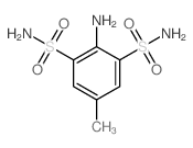 1,3-Benzenedisulfonamide,2-amino-5-methyl- Structure