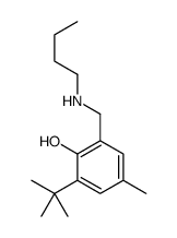 2-tert-butyl-6-(butylaminomethyl)-4-methylphenol Structure