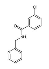 3-chloro-N-pyridin-2-ylmethyl-benzamide结构式