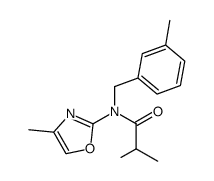 N-(3-methyl-benzyl)-N-(4-methyl-oxazol-2-yl)-isobutyramide Structure
