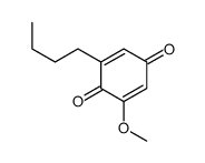 2-butyl-6-methoxycyclohexa-2,5-diene-1,4-dione Structure