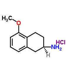 (R)-2-氨基-5-甲氧基-1,2,3,4-四氢萘盐酸盐结构式