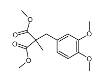 dimethyl 2-(3,4-dimethoxybenzyl)-2-methylmalonate结构式