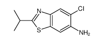 5-chloro-2-propan-2-yl-1,3-benzothiazol-6-amine结构式