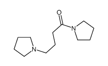1-[1-oxo-4-(1-pyrrolidinyl)butyl]pyrrolidine结构式