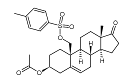 3β,19-dihydroxy-5-androsten-17-one 3-acetate 19-p-toluenesulfonate Structure