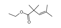 2,2,4-trimethyl-pent-3-enoic acid ethyl ester Structure
