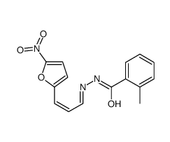 2-methyl-N-[(E)-[(E)-3-(5-nitrofuran-2-yl)prop-2-enylidene]amino]benzamide Structure