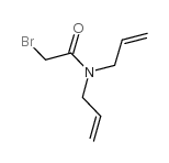 N,N-二烯丙基-2-溴乙酰胺结构式