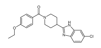 Piperidine, 4-(5-chloro-1H-benzimidazol-2-yl)-1-(4-ethoxybenzoyl)- (9CI) Structure