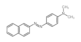 Benzenamine,N,N-dimethyl-4-[2-(2-naphthalenyl)diazenyl]- structure